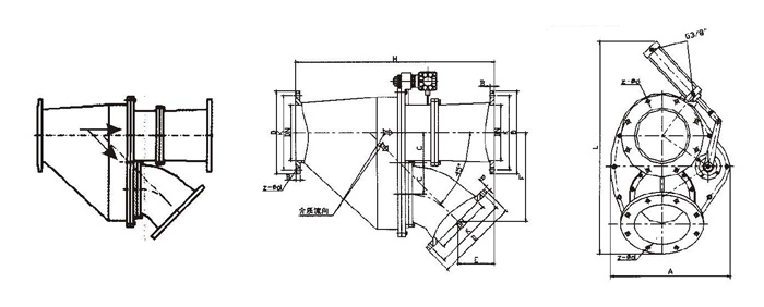 气动三通切换阀