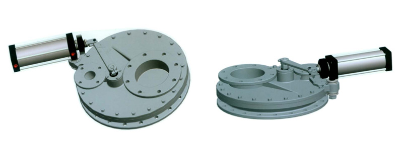 陶瓷旋转双孔进料阀